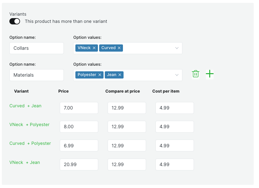 Cartanza Product Prices Cartanza Product Prices
